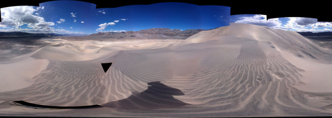 Eureka Dunes panorama - copyright Michele Stern 2013
